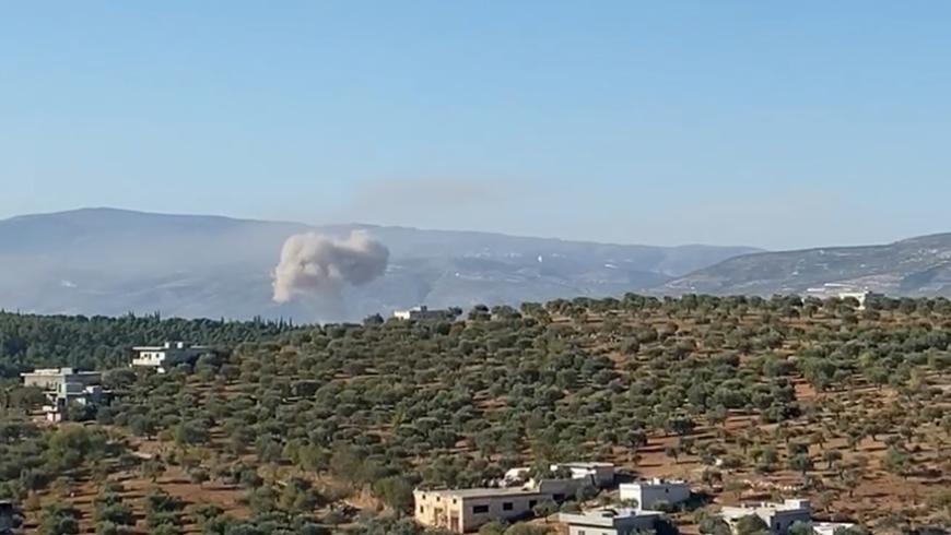 قصف جوي روسي على جسر الشغور غربي إدلب