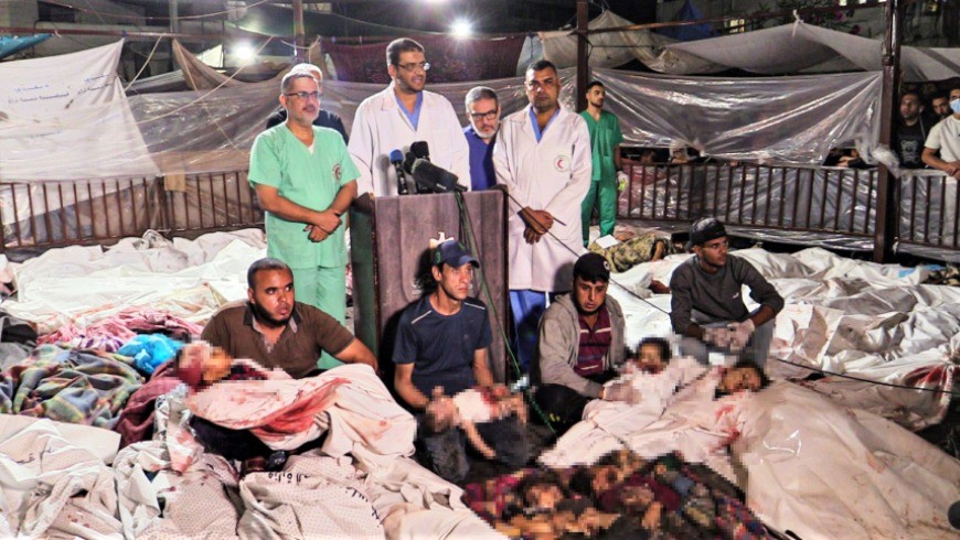 غضب شعبي عارم وتنديد دولي بجريمة “إسرائيل” بعد قصفها مشفى المعمداني في غزة