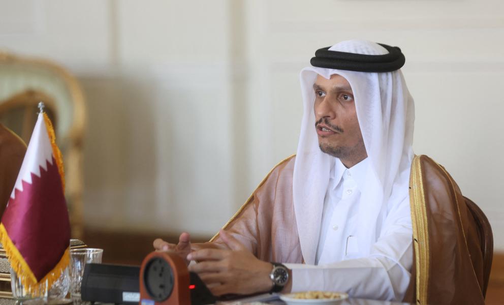 رئيس الوزراء وزير الخارجية القطري يصل إلى دمشق