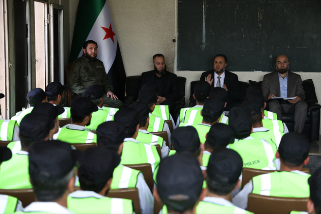 معاون وزير الداخلية يتفقد دوريات شرطة المرور في دمشق
