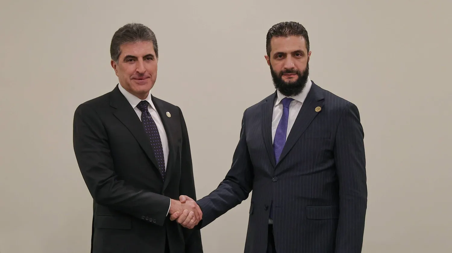 بارزاني يشيد برؤية الرئيس الشرع ويؤكد دعم كردستان العراق لسوريا