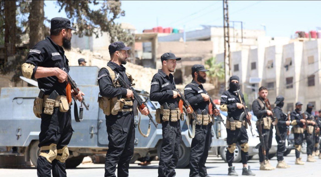 انتشار لقوات إدارة الأمن العام على أطراف مدينة جرمانا في ريف دمشق