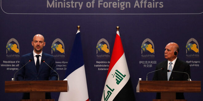 بغداد وباريس تؤكدان على دعم استقرار سوريا ووحدة أراضيها