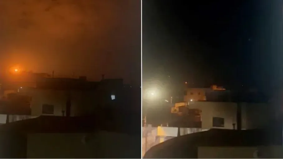 الجيش الاسرائيلي يشن غارات على الحدود اللبنانية السورية