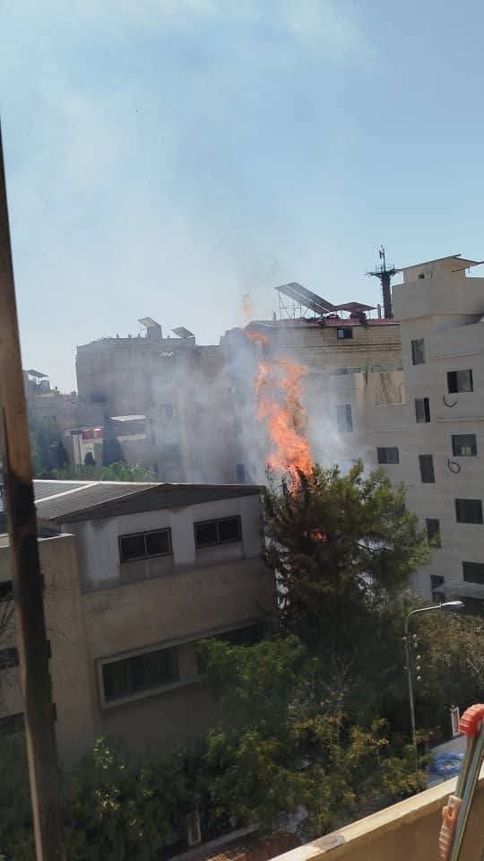 اندلاع حريق في منطقة الزاهرة الجديدة في دمشق والأسباب لا تزال مجهولة