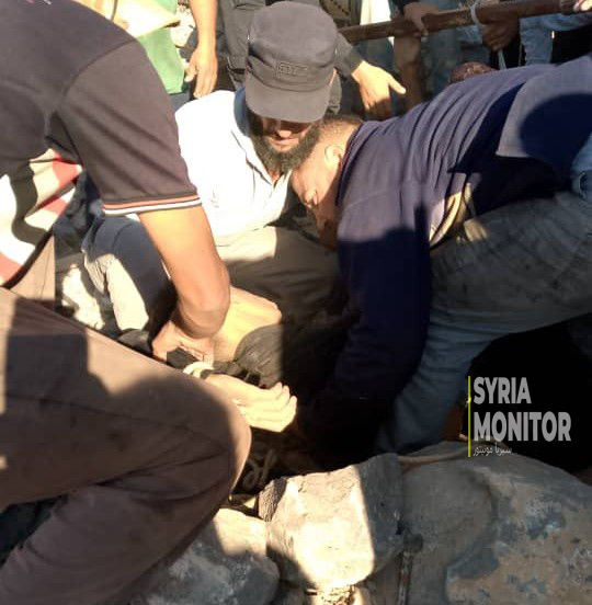 سقوط تسعة أشخاص داخل حفرة ببلدة غباغب شمالي درعا أثناء البحث عن الذهب والآثار
